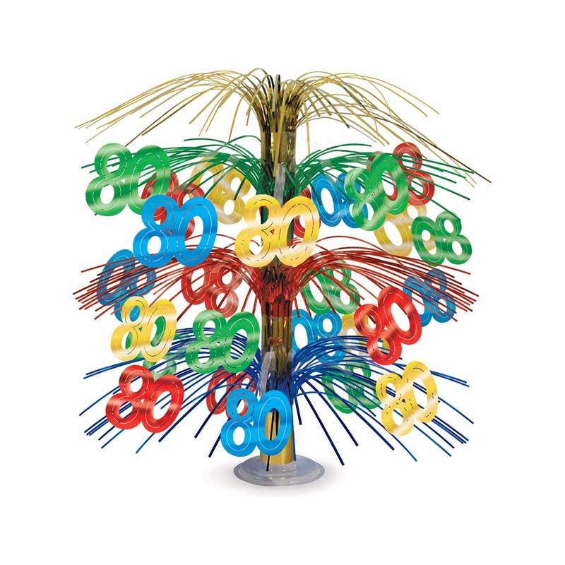 80th Birthday Cascade Centerpiece  | Milestone Birthday
