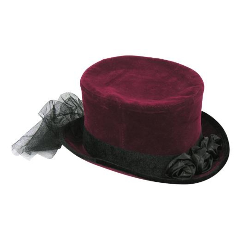 Burgundy Top Hat | Adult