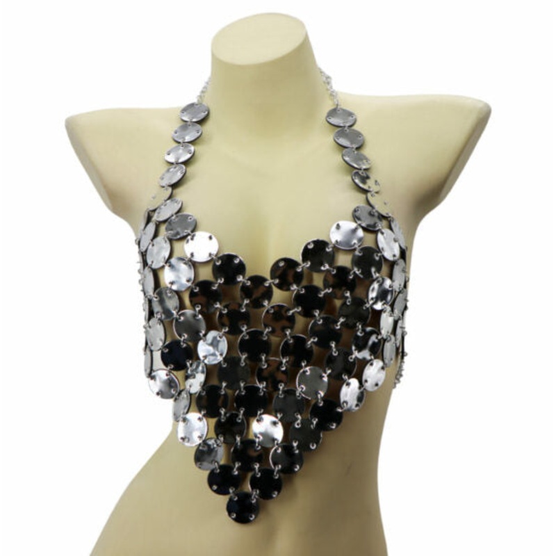 COIN MESH HALTER TOP