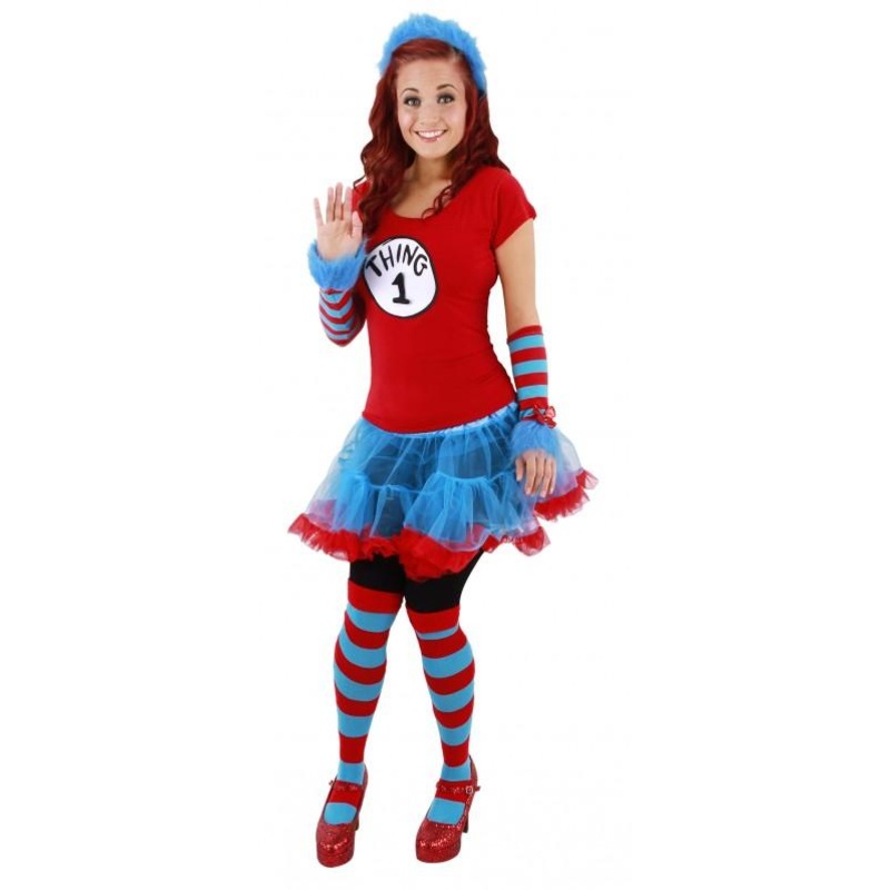 Dr. Seuss The Cat in the Hat Thing 1 & 2 Striped Socks