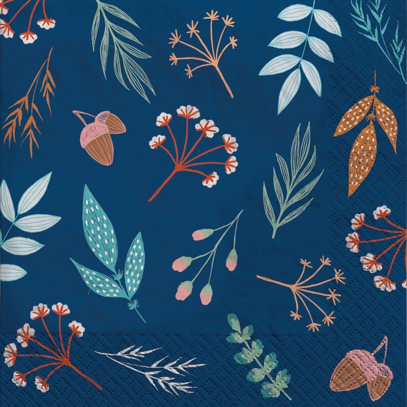 Fall Gather Beverage Napkins 40ct | Thanksgiving