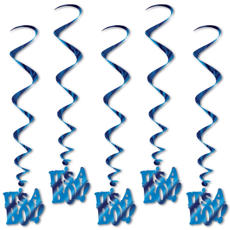 It's A Boy! Whirls 5ct | Baby Shower