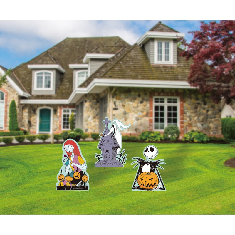 Nightmare Before Christmas Yard Signs 3pc | Halloween