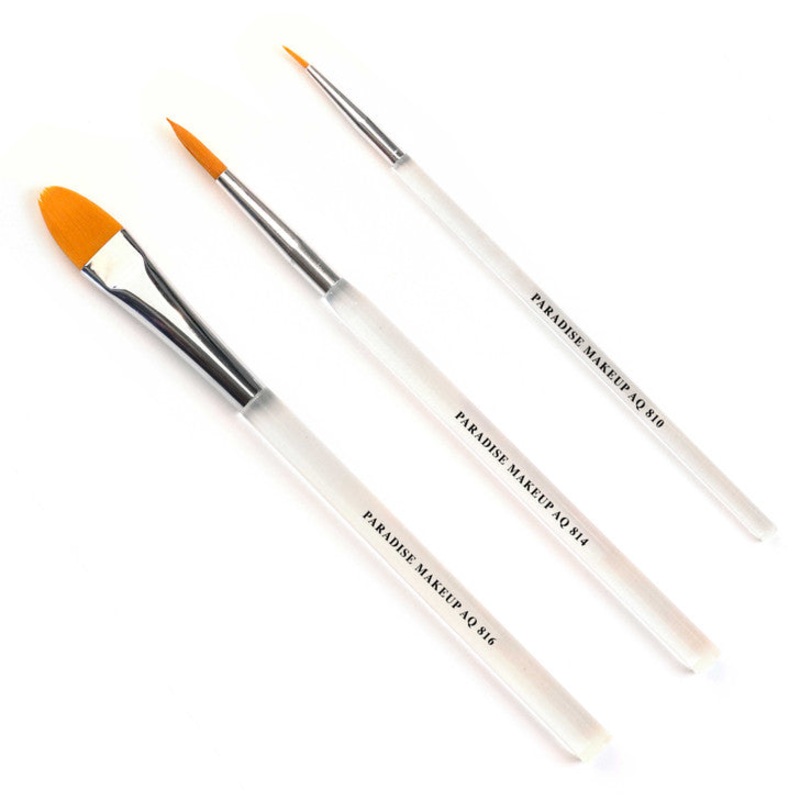 Paradise Makeup AQ 3-Pc Brush Set | Mehron