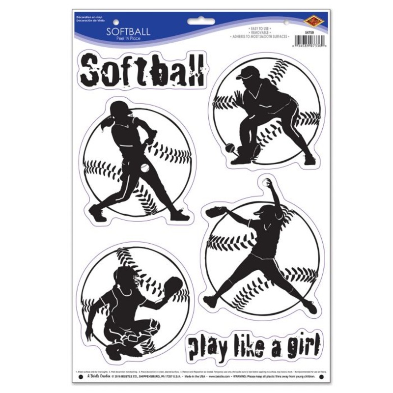 Softball Peel 'N Place | Sports