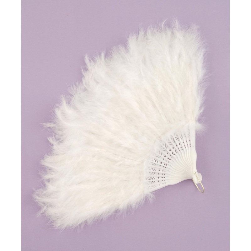 White Feather Fan