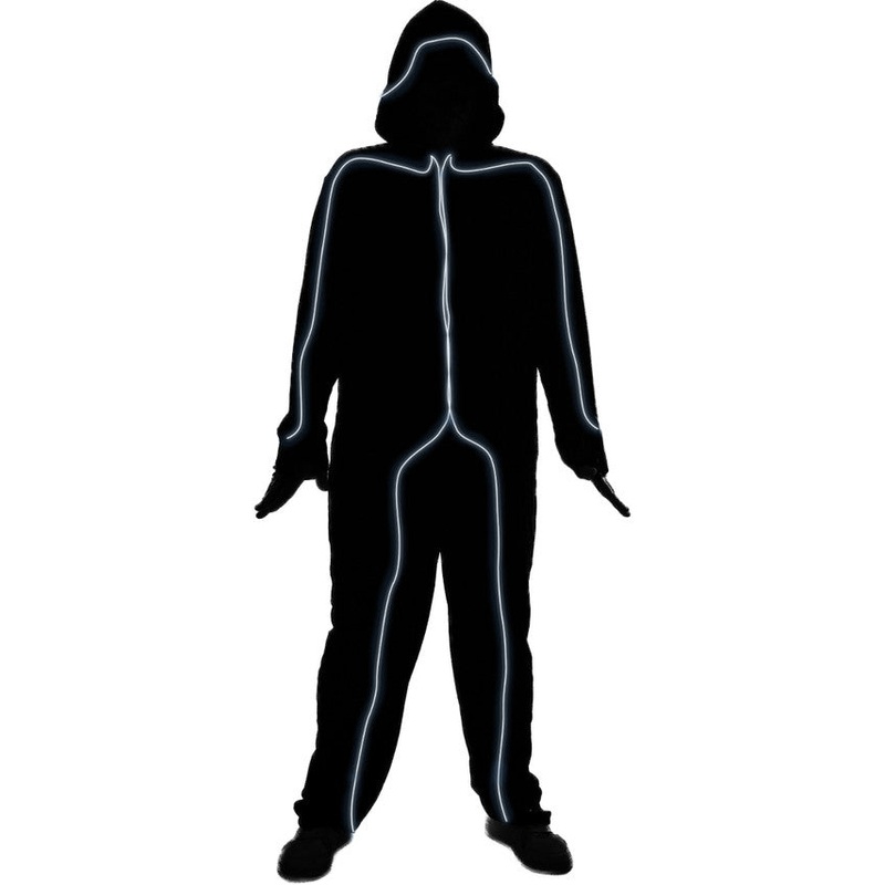 White Glow Stick Man Costume | Adult