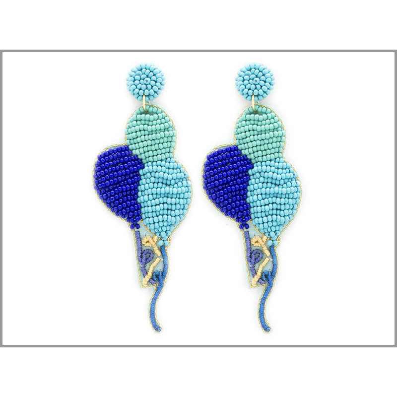 Blue Balloon Earrings