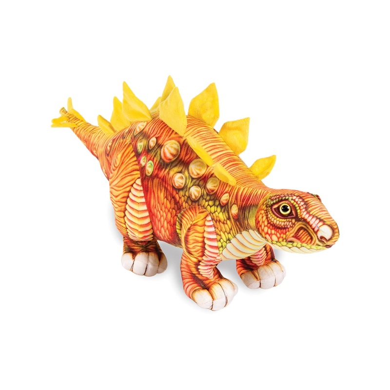 Brown Stegosaurus Plush Toy | Real Planet