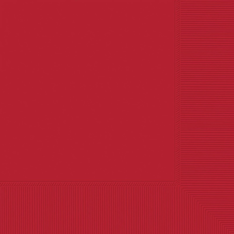 Classic Red Beverage Napkins | Solids
