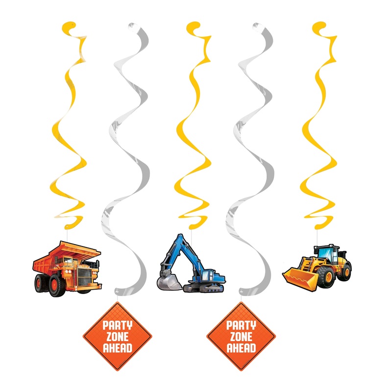 Construction Swirl Decorations | Kid's Birthday