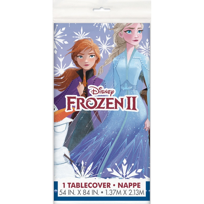 Disney Frozen 2 Rectangular Plastic Table Cover  54" x 84"