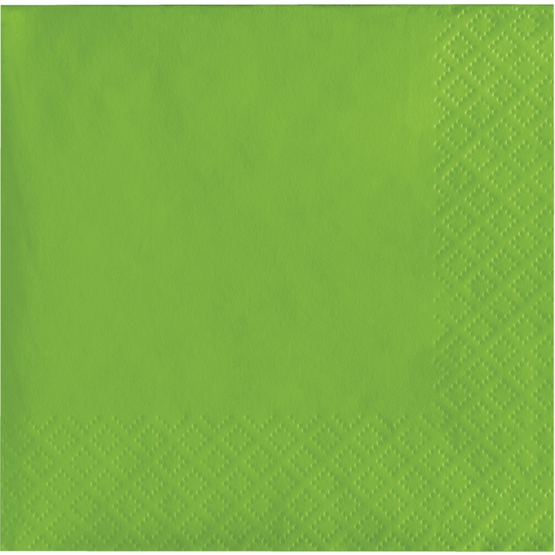 Fresh Lime Beverage Napkins 50ct | Solids