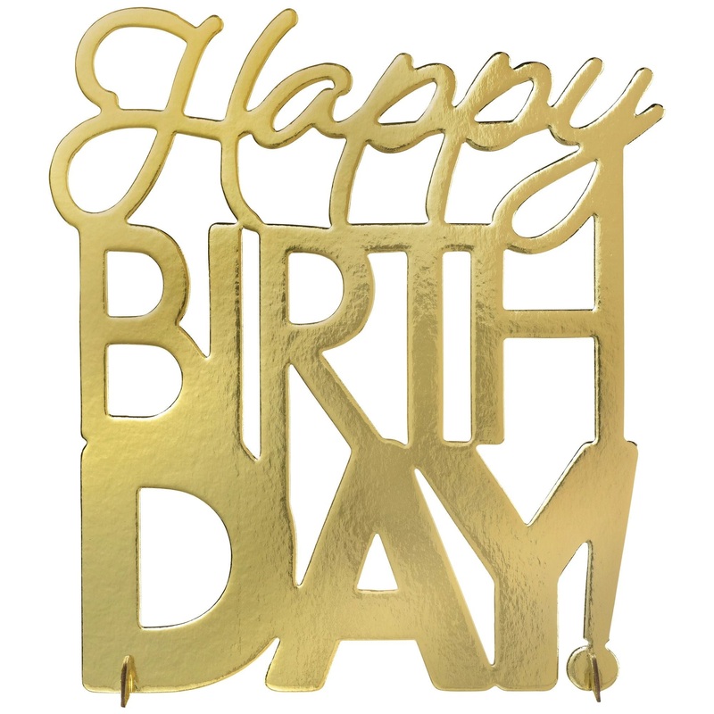 Golden Age Birthday Foil Centerpiece  | Milestone Birthday