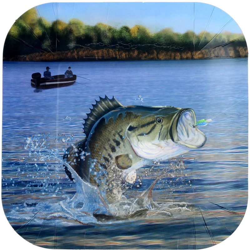 Gone Fishin' 9 inch Square Party Plate 8ct | Retirement