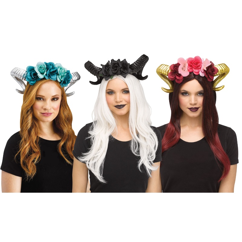 Horn Flower Headpiece Adult
