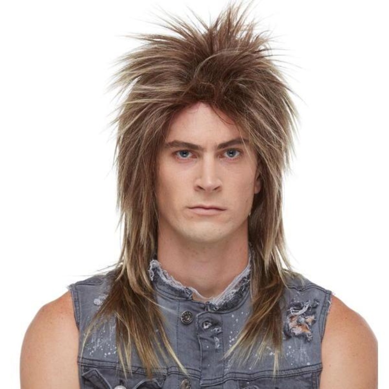 Long Rocker Wig | Frosted Brown