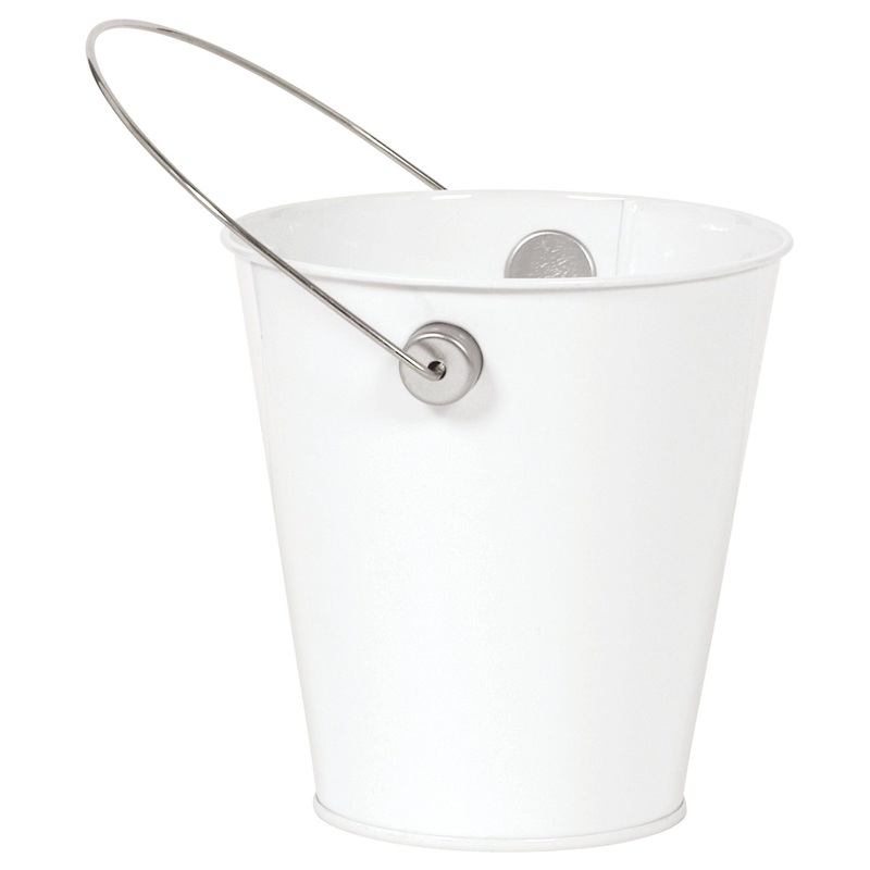 Metal Bucket | White