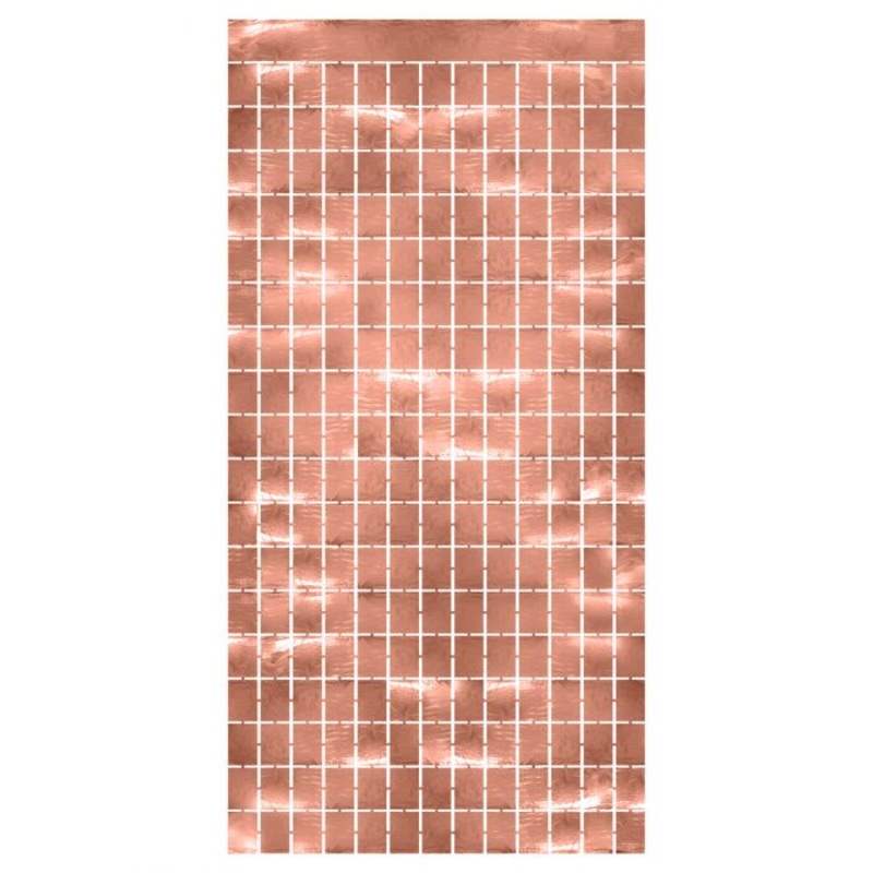 Metallic Square Curtain - Rose Gold | General Entertaining