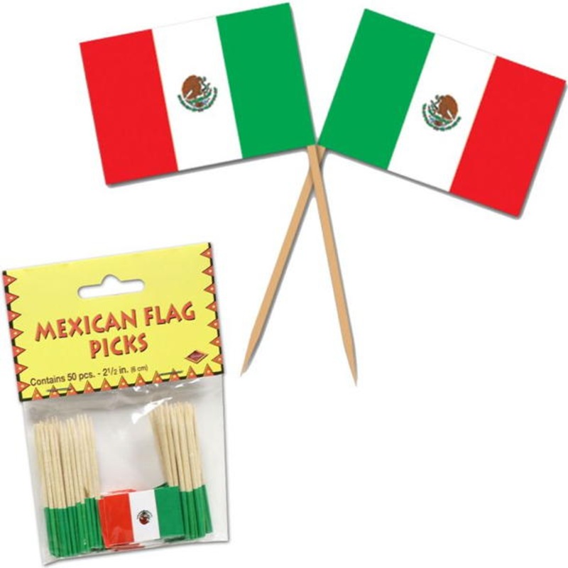 Mexican Flag Picks  | Fiesta