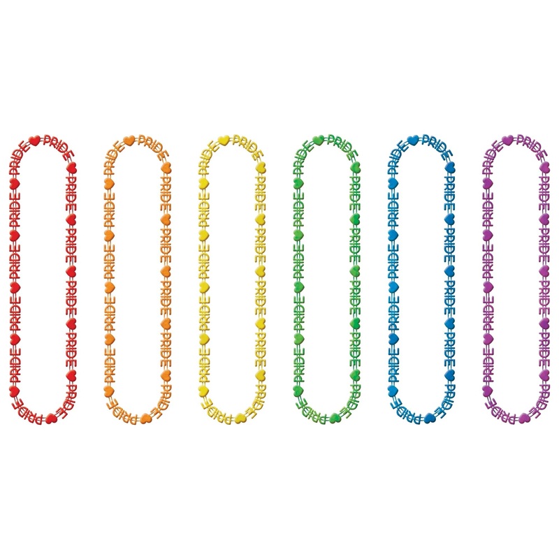 Rainbow Words Beads 6ct