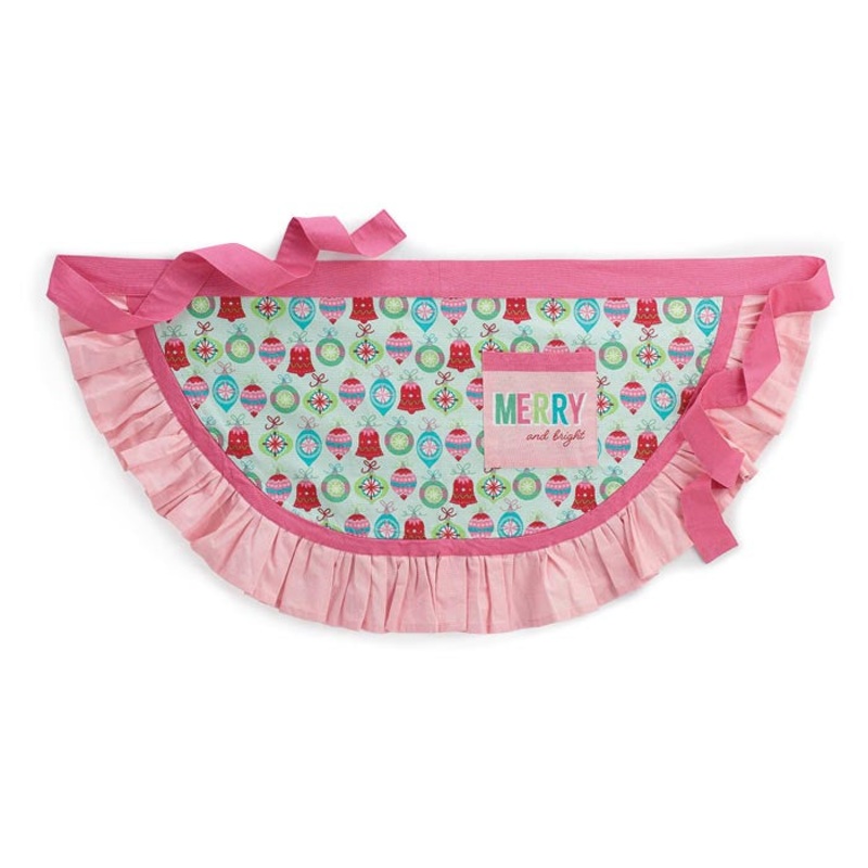 RETRO TIDINGS MERRY AND BRIGHT APRON