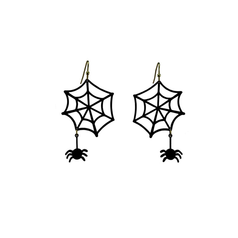 SPIDER WEB EARRING