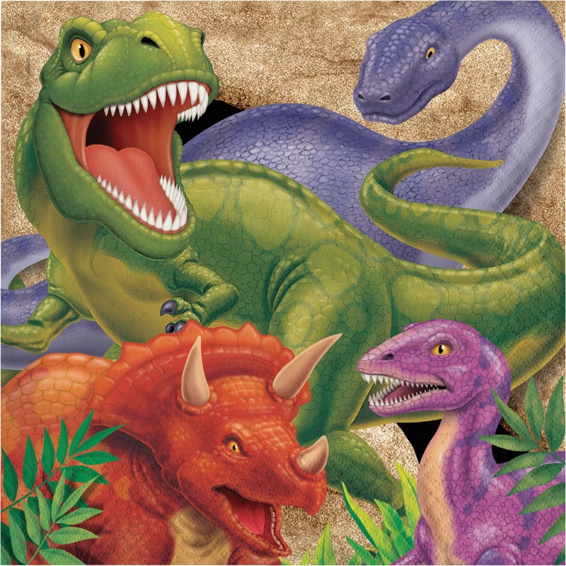 Dino Blast Luncheon Napkins | Kid's Birthday