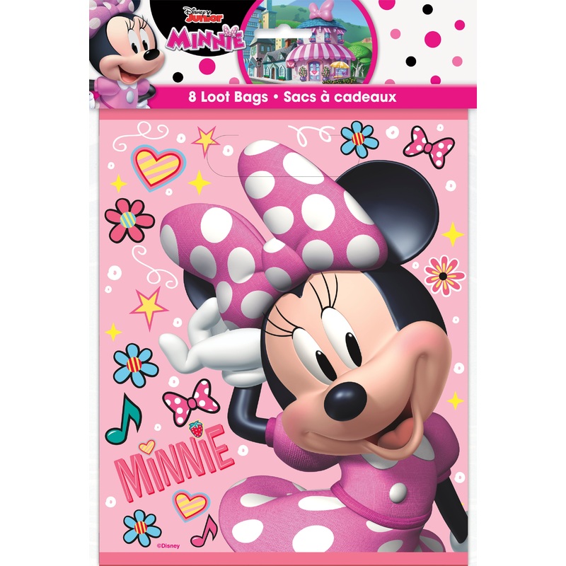 Disney Iconic Minnie Mouse Loot Bags  8ct