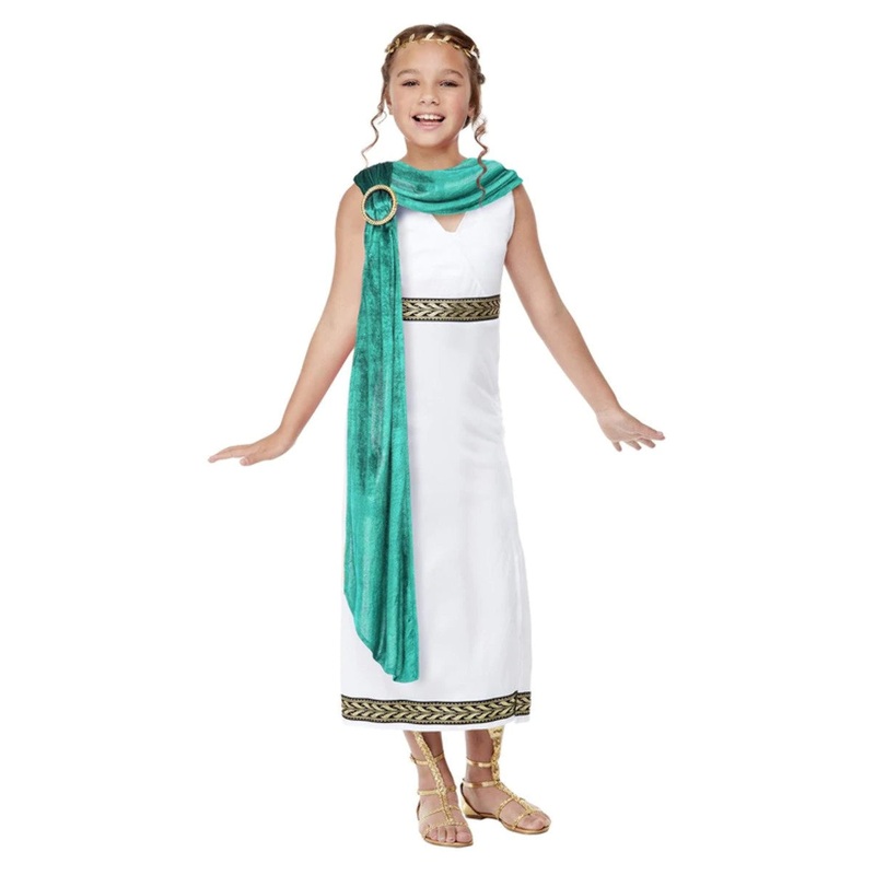 Girls Deluxe Roman Empire Toga Costume | Child