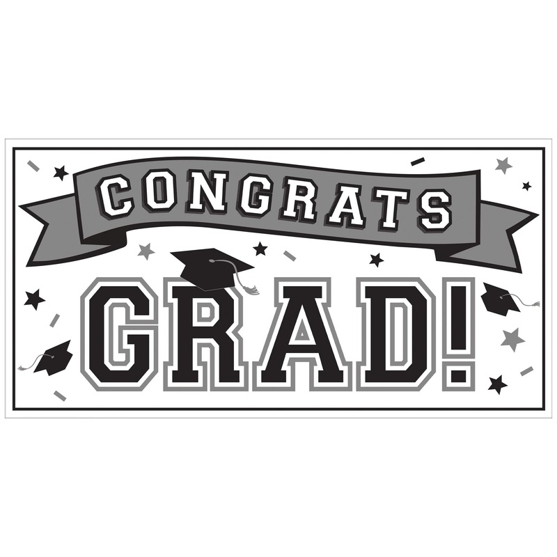 Grad Large Horizontal Banner | White