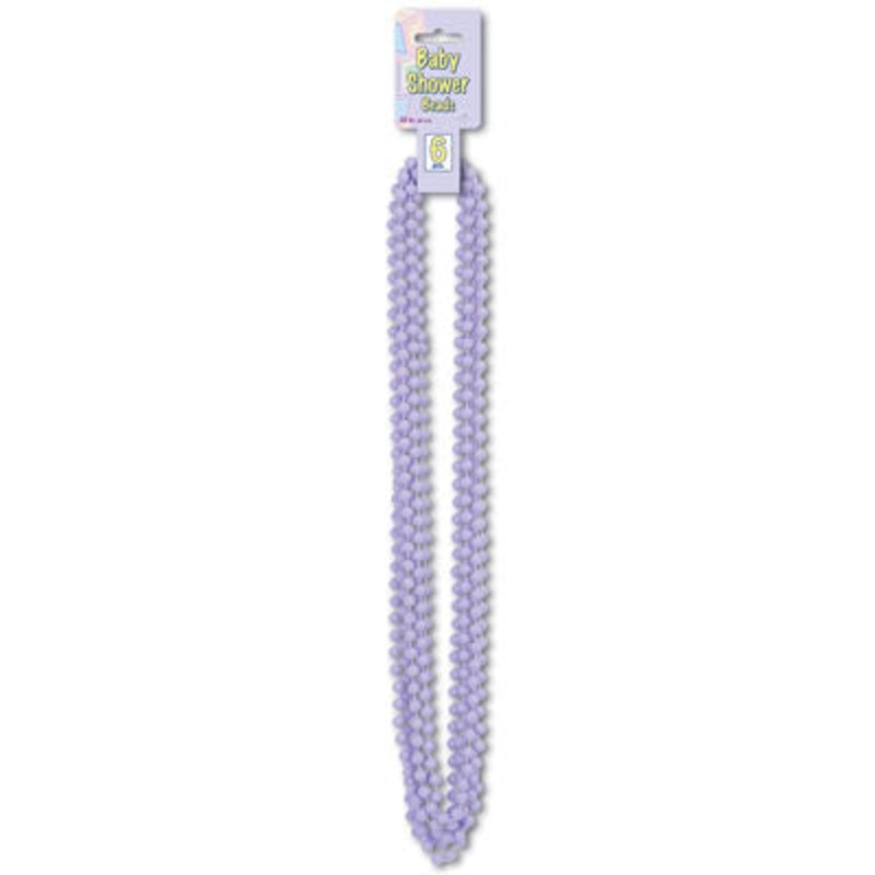 Lavender Baby Shower Beads 6ct | Baby Shower