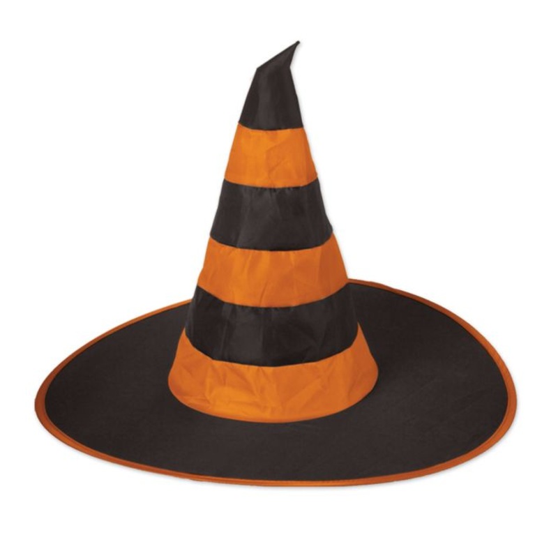 Orange & Black Witch Hat