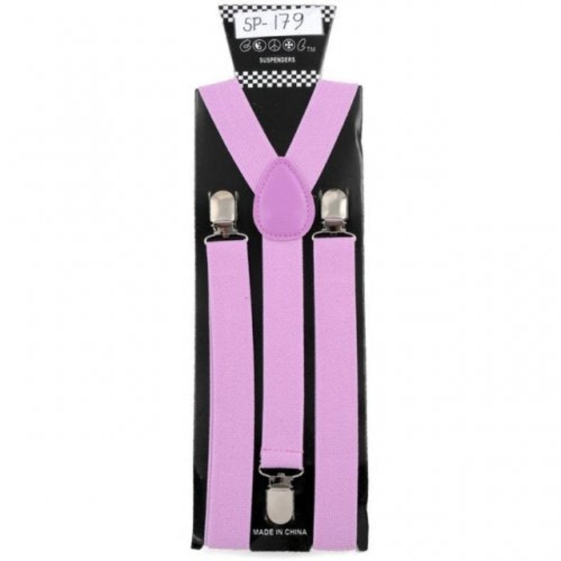 Pink Lavender Suspenders | Punk Fashion SU-SP179