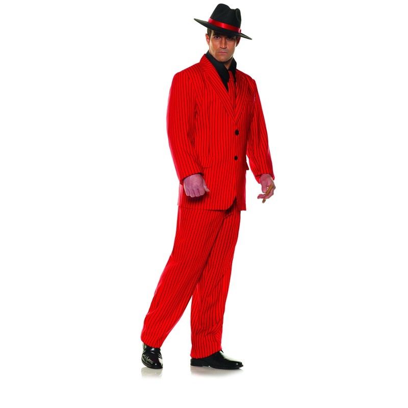 Red Pinstripe Suit | Adult