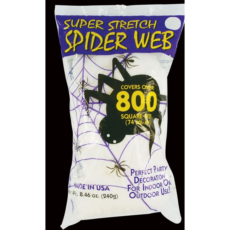 Super Stretch White Spider Web Jumbo Bag
