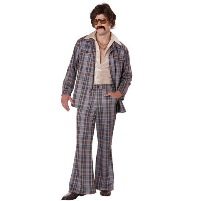 70S PLAID STALLION LEISURE SUIT | ADULT