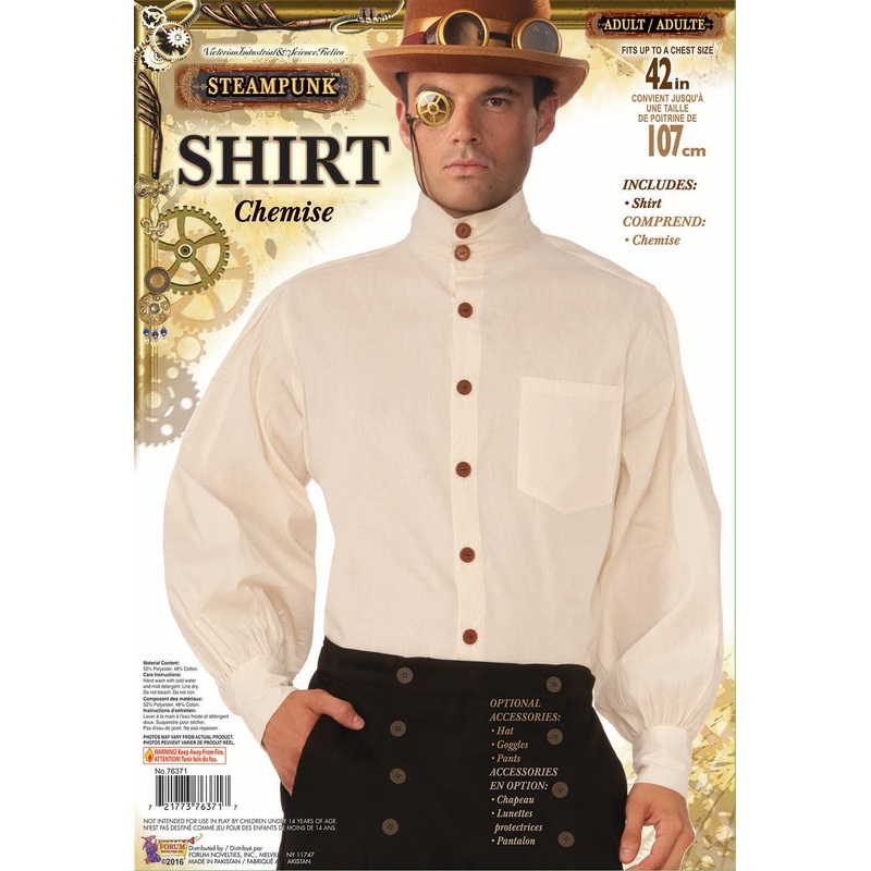 Beige Steampunk  Shirt | Adult