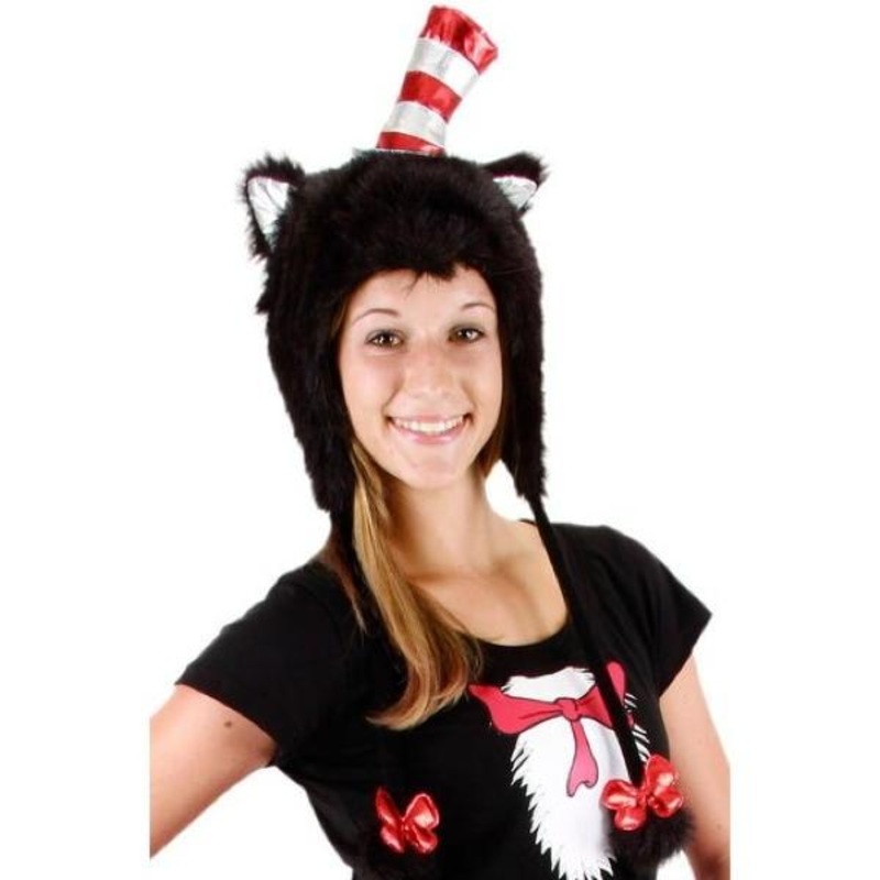 Cat In The Hat Hoodie Hat - Elope Inc.