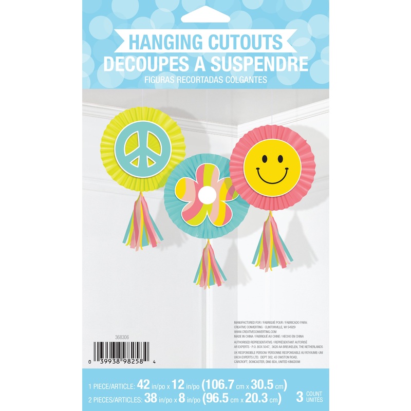 Flower Power Hanging Tassels 3ct | Kid's Birthday