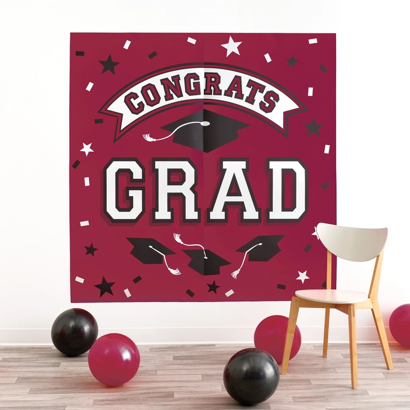 Grad Backdrop | Maroon