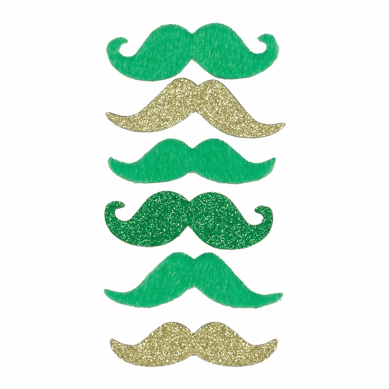 Green & Gold Moustaches | St. Patrick's Day