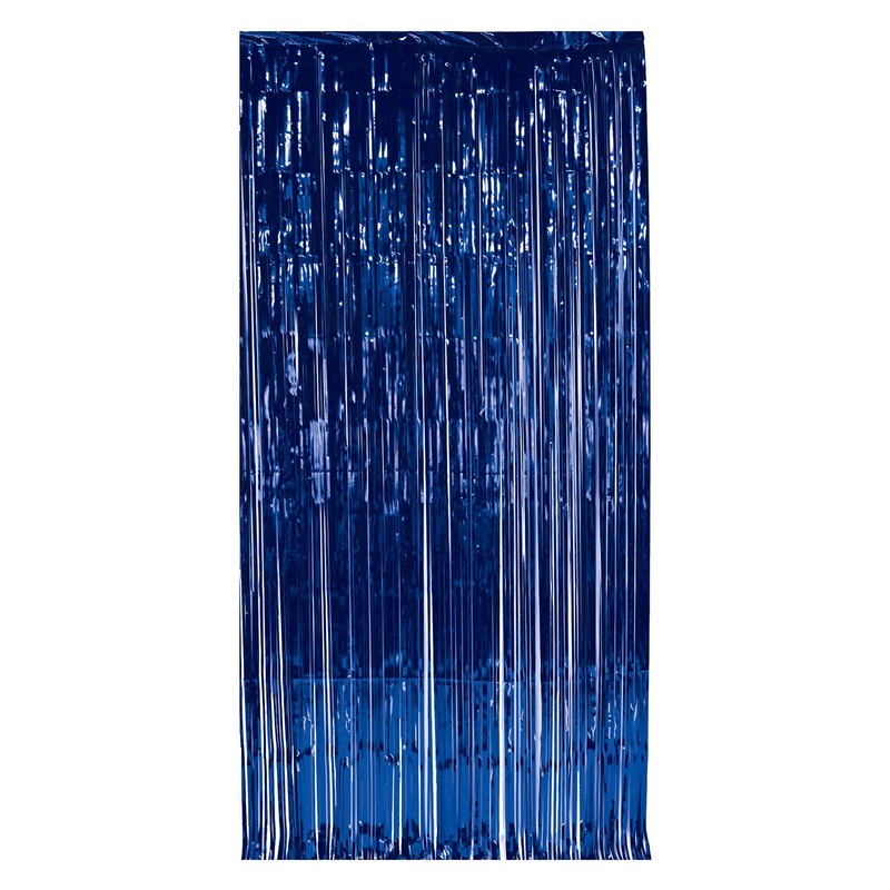 Metallic Gleam N' Curtain - Royal Blue | General Entertaining