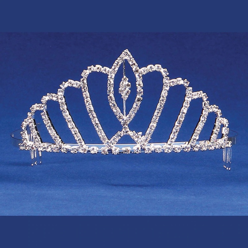 Pointed Rhinestone Tiara