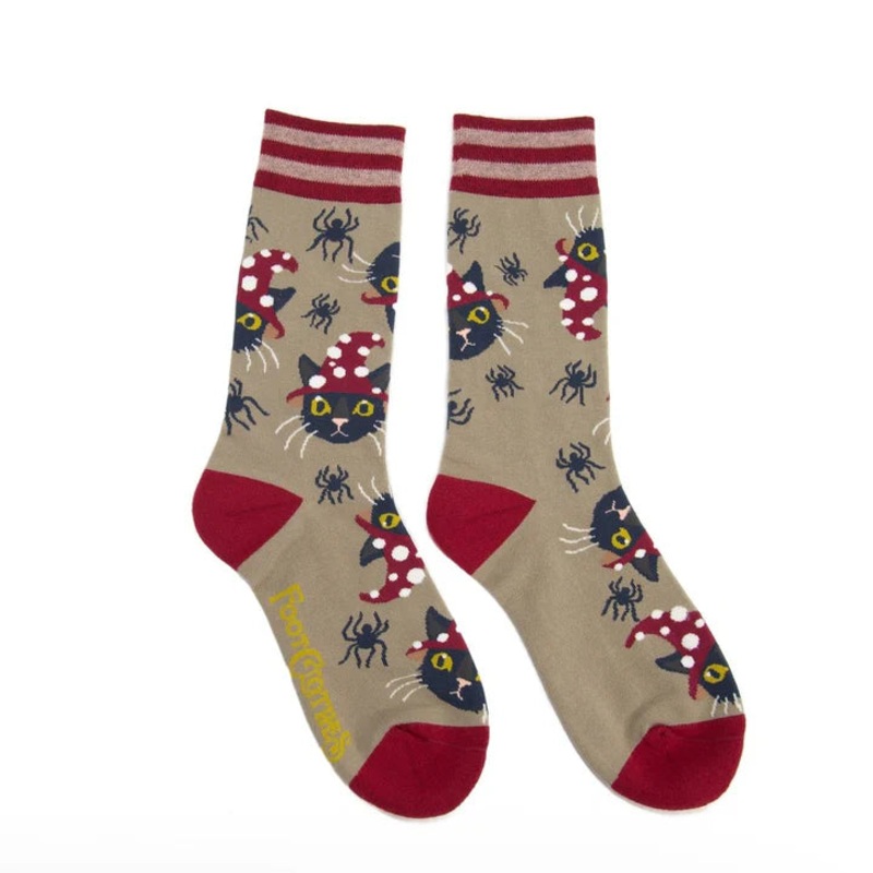 WITCHY WHISKERS CREW SOCKS | Foot Clothes