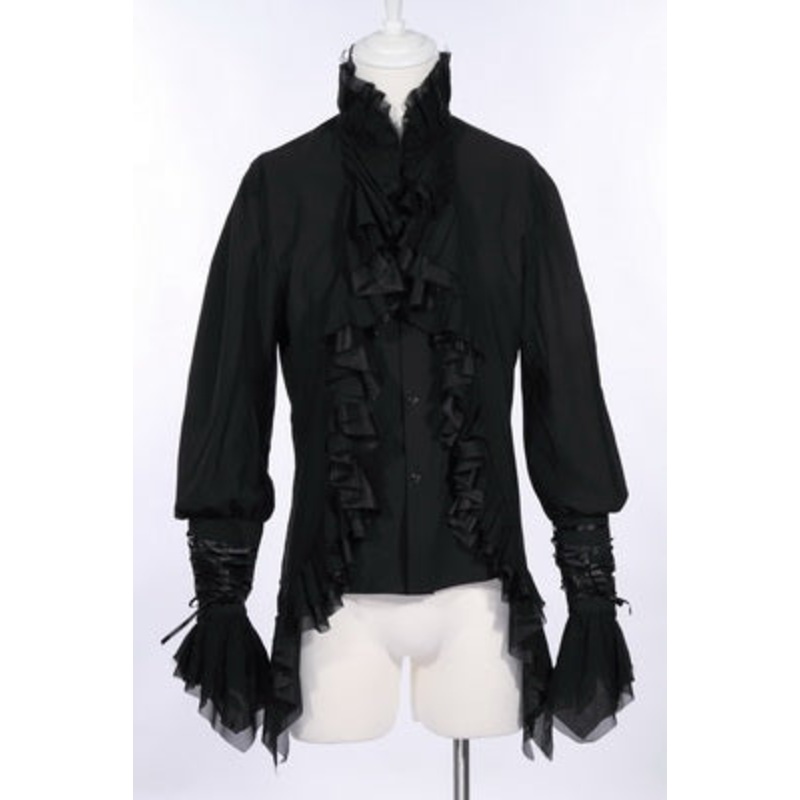 Black Gothic Pirate Shirt | Adult