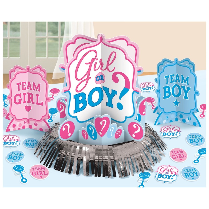 Girl or Boy Table Decorating Kit 3pc | Baby Shower