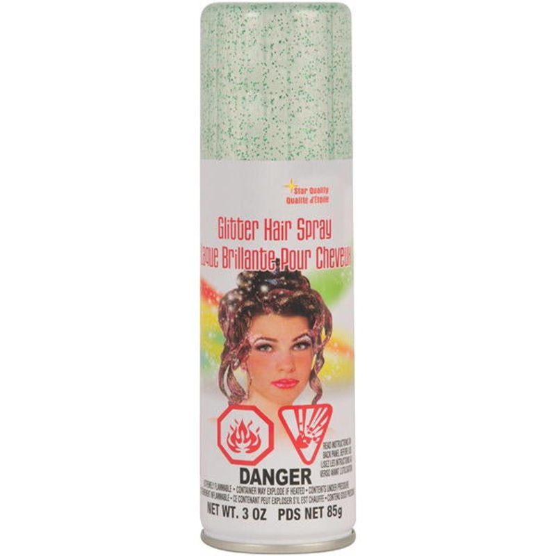 Glitter Hairspray - Green