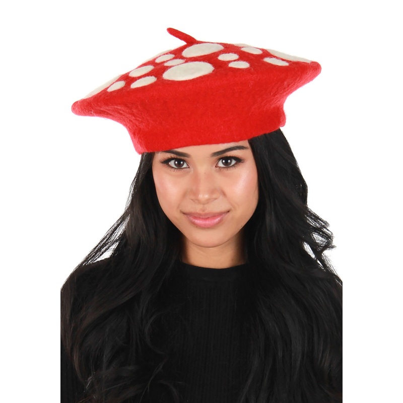 Mushroom Heartfelted Hat