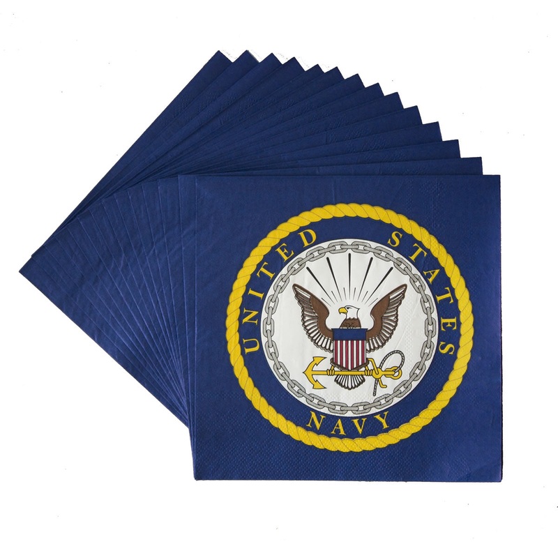 US Navy Lunch Napkins 16ct | Graduation